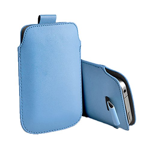 0701979976753 - GENERIC PU LEATHER POUCH SKIN COVER SLEEVE FOR IPHONE 5 (LIGHT BLUE)