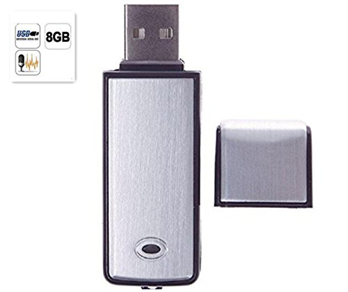 0701988849840 - QZTELECTRONIC 8GB DIGITAL VOICE RECORDER USB FLASH MEMORY STICK DRIVE