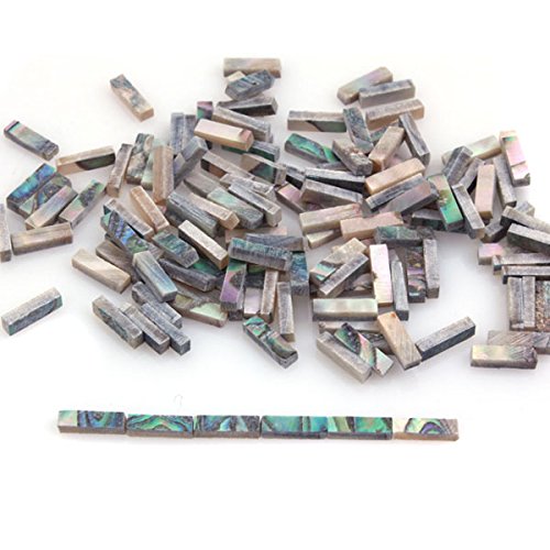 0702142601946 - ABALONE BINDING INLAY STRIPS FOR GUITAR MANDOLIN MAKER 1.5MM X 2MM X 7MM (PACK OF 60)