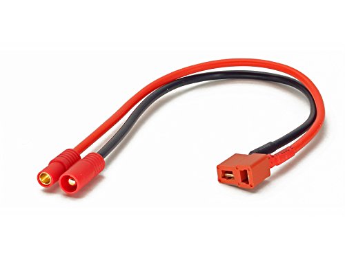 0702142981130 - CHARGER CABLE ADAPTER: DEANS T-PLUG FEMALE TO HXT3.5MM MALE WALKERA STYLE HXT 3.5 (WIRES CABLES LEADS PLUGS LIPO BATTERY)