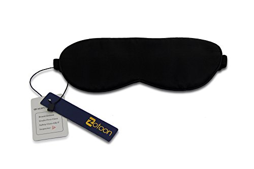 0702168066552 - ZOTOON SILK SLEEP MASK,THE #1 RATED SLEEPING MASKS FOR WOMEN AND MEN,100% PURE SILK EYE MASK FOR SLEEPING,BLACK,ONE SIZE
