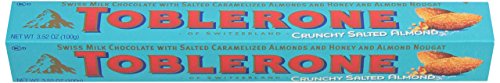 0070221005351 - TOBLERONE MILK CHOCOLATE, CRUNCHY SALTED ALMOND, 3.52 OUNCE (PACK OF 20)