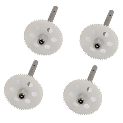 0702215607967 - RC QUADCOPTER GPTOYS H2O F2 F2C AVIAX GEAR 005 GP015, AMOSTING DRONE PINION REPLACEMENT ACCESSORIES SPARE PART - WHITE ( 4 PCS)