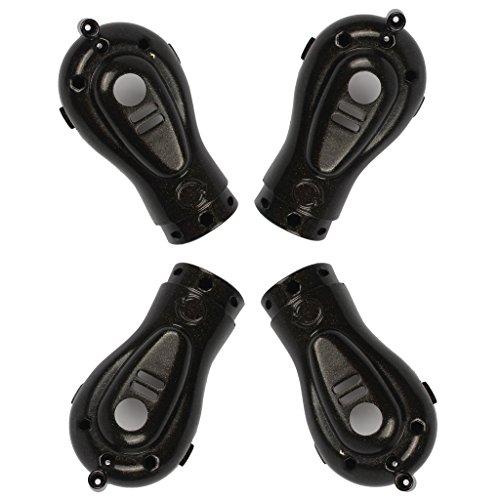 0702215608032 - RC QUADCOPTER GPTOYS F2 F2C BLACK AVIAX MOTOR COVER 010, AMOSTING MOTOR PROTECTOR COVER SHELL CASE FRAME DRONE ACCESSORIES SPARE PART - BLACK ( 4 PCS)