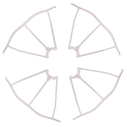 0702215609435 - RC QUADCOPTER F2 F2C WHITE AVIAX BLADE GUARD 003, AMOSTING COVER PROTECTIVE CIRCLE BUMPER STRIP DRONE ACCESSORIES SPARE PART FOR GPTOYS F2 F2C - WHITE ( 4 PCS)