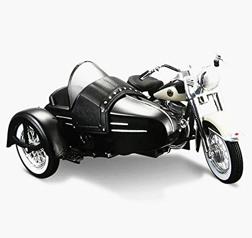 0702248167100 - MAISTO 1:18 HARLEY DAVIDSON 1958 FLH DUO GLIDE W SIDE CAR MOTORCYCLE MODEL TOY