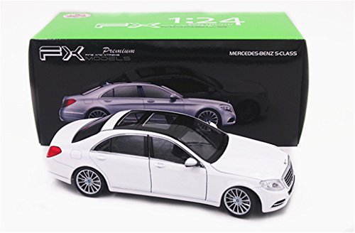 0702248172234 - WELLY 1:24 MERCEDES BENZ S-CLASS S600 DIECAST MODEL CAR WHITE NEW IN BOX
