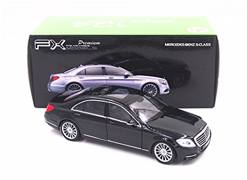 0702248172241 - WELLY 1:24 MERCEDES BENZ S-CLASS S600 DIECAST MODEL CAR BLACK NEW IN BOX