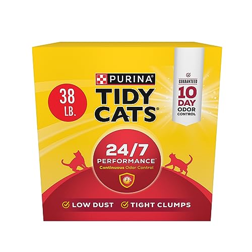 0070230100160 - PURINA TIDY CATS CLUMPING CAT LITTER, 24/7 PERFORMANCE MULTI CAT LITTER - 38 LB. BOX