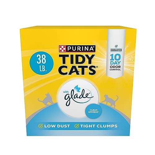 0070230100184 - PURINA TIDY CATS CLUMPING MULTI CAT LITTER, GLADE CLEAR SPRINGS - 38 LB. BOX