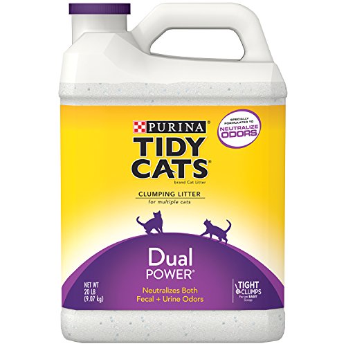 0070230151797 - TIDY CATS CAT LITTER, CLUMPING, DUAL POWER, 20-POUND JUG, PACK OF 2