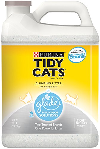 0070230153456 - TIDY CATS CAT LITTER, CLUMPING, GLADE, 20-POUND JUG, PACK OF 2