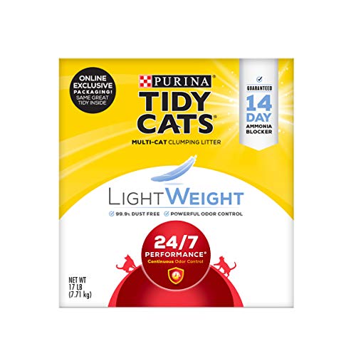 0070230168924 - PURINA TIDY CATS LIGHTWEIGHT CLUMPING CAT LITTER, 24/7 PERFORMANCE MULTI CAT LITTER - 17 LB. BOX