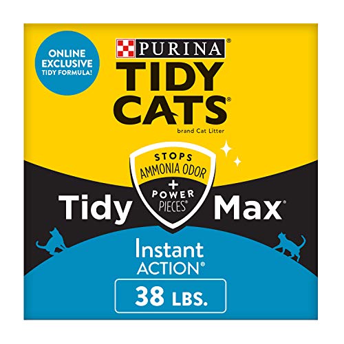0070230170521 - TIDY CATS CLUMPING CAT LITTER, TIDY MAX INSTANT ACTION MULTI CAT SCENTED LITTER, RECYCLABLE BOX - 38 LB. BOX