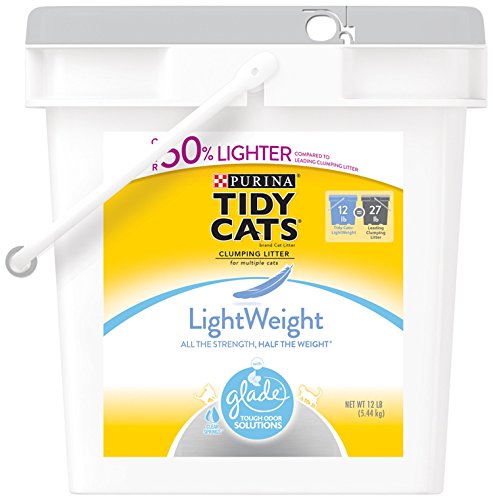 0070230171061 - TIDY CATS CAT LITTER, CLUMPING, GLADE, LIGHTWEIGHT, 12-POUND PAIL, PACK OF 1