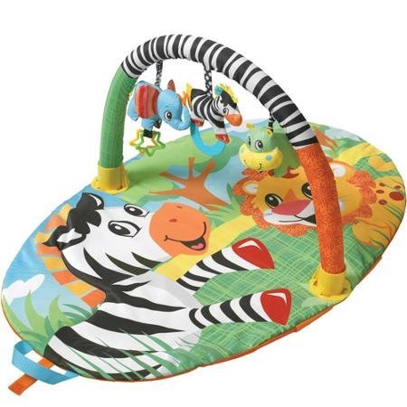 0702331129909 - TEXTURED TEETHER, EXPLORE & STORE GYM, JUNGLE BUDDIES, MULTICOLOR