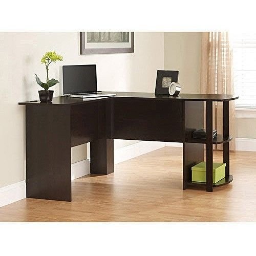0702331463737 - COMPUTER DESK L SHAPED HOME OFFICE FURNITURE WITH SIDE STORAGE STUDY TABLE