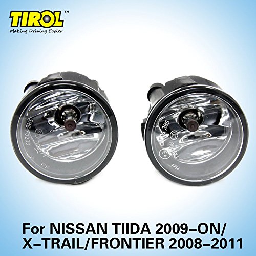 0702334348642 - TIROL FOG DRIVING LIGHT LAMP KIT H11 55W OEM REPLACEMENT FOR NISSAN TIIDA 2009-ON/X-TRAIL/FRONTIER 2008-2011 PAIR