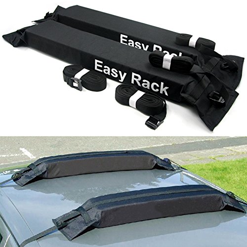 0702334350737 - TIROL UNIVERSAL AUTO SOFT CAR ROOF RACK 2 PIECES/SET CARRIER LUGGAGE EASY RACK GOOD QUALITY LOAD 60KGS BAGGAGE RACK