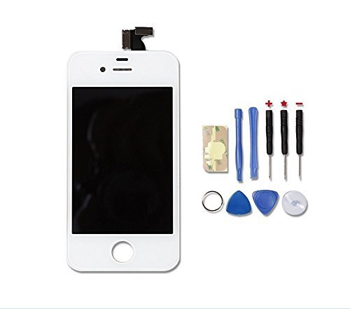 0702334378250 - RC REPLACEMENT SCREEN WHITE LCD AND TOUCH SCREEN DIGITIZER WITH FRAME ASSEMBLY +