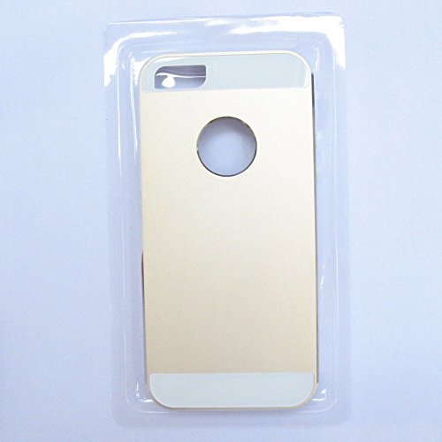0702380234968 - YED BACK HIGH TENSILE ALUMINIUM CASE, BACK HARD PROTECTOR SHELL FOR IPHONE 5/5S (CHAMPAGNE GOLD)