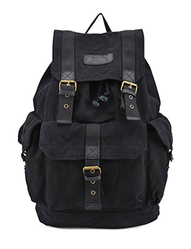 0702380596943 - GOOTIUM 21101BLK SPECIALLY HIGH DENSITY THICK CANVAS BACKPACK RUCKSACK,BLACK