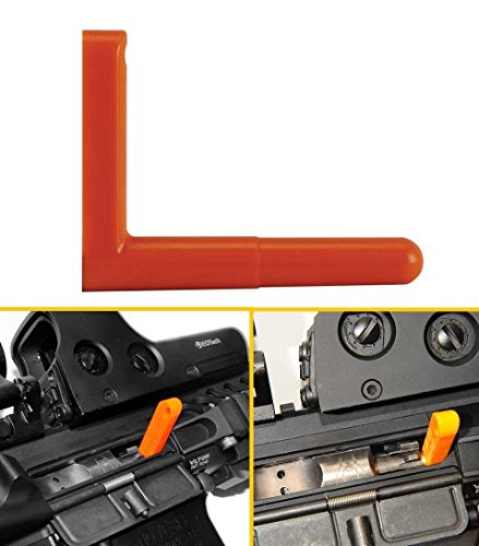  Ultimate Arms Gear .308 Bolt Action Caliber Rifle Empty Chamber  Ejectable Safety Flag Load Indicator Device Polymer & Brass Bottom Orange  Dummy Ammunition Ammo Shell Round with Lanyard String Loop