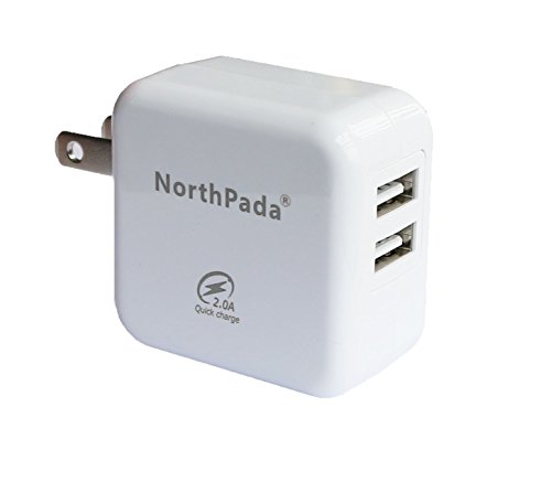 0702411226856 - NORTHPADA 10W 2A DUAL / 2 PORT USB WALL TRAVEL CHARGER ADAPTER FOR APPLE IPHONE 5 5C 5S IPHONE 6 IPHONE 6 PLUS