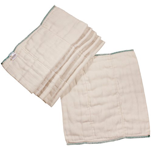 0702458855002 - OSOCOZY - BAMBOO ORGANIC PREFOLDS (6 PACK) - ULTRA SOFT, BAMBOO COTTON BLEND BABY DIAPERS - ECO-FRIENDLY AND ANTIMICROBIAL - DIAPER SERVICE QUALITY (DSQ) (15-30 LB.) (PREMIUM SHORT 4X8X4)