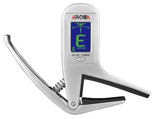0702535832056 - AROMA® FIRST-EVER 2-IN-1 COMBINED METAL GUITAR CAPO+TUNER FOR GUITAR, UKULELE, VIOLIN, ELECTRIC GUITAR, ACOUSTIC GUITAR, BASS GUITAR