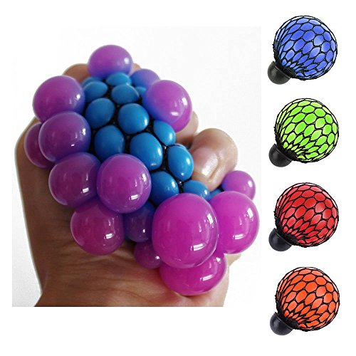 0702562148632 - GENERIC ANTI STRESS FACE RELIEVER GRAPE BALL AUTISM MOOD SQUEEZE RELIEF HEALTHY FUNNY TRICKY GEEK GADGET VENT TOY BLUE