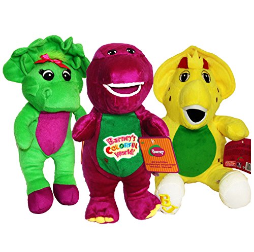 0702563371329 - BARNEY AND FRIENDS BABY BOP BJ PLUSH STUFFED TOYS 12 3PCS DOLL SINGING I LOVE YOU (12)