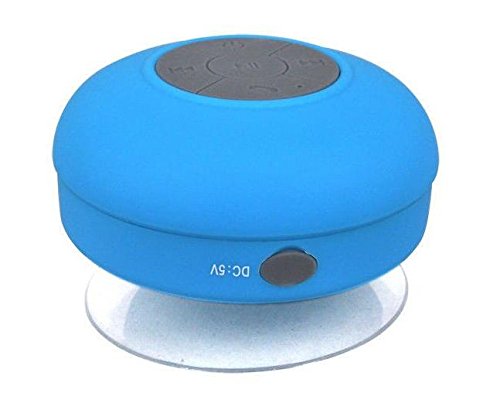 0702565309009 - EBS-024 HD WATER RESISTANT BLUETOOTH 3.0 SHOWER SPEAKER, HANDSFREE PORTABLE SPEAKERPHONE WITH BUILT-IN MIC, 6HRS OF PLAYTIME, CONTROL BUTTONS AND DEDICATED SUCTION CUP FOR SHOWERS, BATHROOM, POOL, BOAT, CAR, BEACH, & OUTDOOR USE