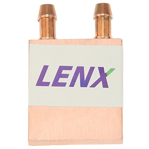 0702565498826 - LENX PURE RED COPPER WATER COOLING BLOCK FOR CPU GRAPHICS RADIATOR HEATSINK 40X 40MM