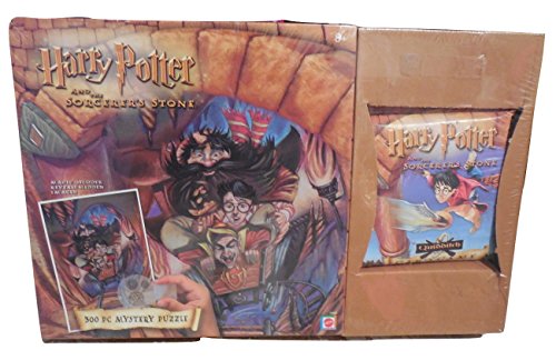 0702630449012 - HARRY POTTER AND THE SORCERER'S STONE 300 PIECE MYSTERY PUZZLE, MAGIC DECODER AND QUIDDITCH CARD GAME