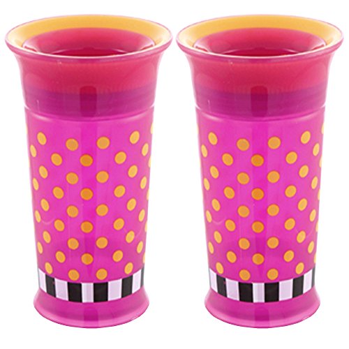 0702658077891 - SASSY 2 COUNT GROW UP CUP, PINK/PINK, 9 OUNCE
