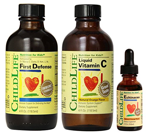 0702658079192 - CHILD LIFE FIRST DEFENSE AND LIQUID VITAMIN C, 4 OUNCE WITH ECHINACEA, 1 OUNCE