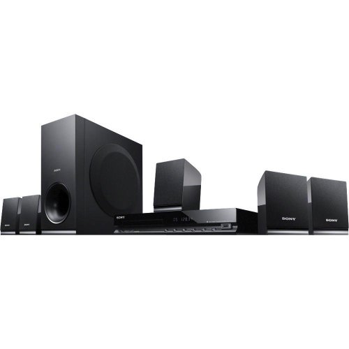 0702679476239 - SONY 300 WATT 5.1 CHANNEL DVD HOME THEATER SURROUND SOUND ENTERTAINMENT SYSTEM WITH DVD PLAYER, USB, HDMI, FM TUNER PLUS SUPERIOR 6FT HIGH SPEED HDMI CABLE