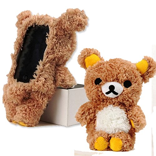 0702685382241 - EVERYONE-BUY STYLISH CUTE 3D TEDDY BEAR DOLL TOY PLUSH CASE COVER FOR APPLE IPHONE 6 4.7 INCH IPOD TOUCH 4 IPOD TOUCH 5 IPHONE 5S/5/5C/4S/4 BROWN (BROWN FOR IPHONE 4S)