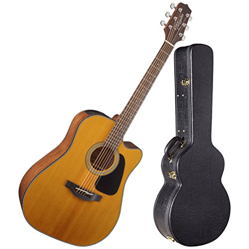 0702706621595 - TAKAMINE G-SERIES GD30CE-NAT DREADNOUGHT CUTAWAY ACOUSTIC ELECTRIC GUITAR WITH HARD CASE