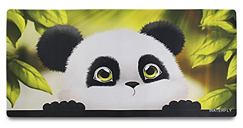 0702756590193 - WATERFLY LOCKED XL BIG NEOPRENE CUTE PANDA MOUSE PAD GAME / OFFICE / HOME / DESK LARGE PATTERNED MOUSEPAD / KEYBOARD MAT ANTI-SLIP WEARPROOF SPECIAL FOR LAPTOPS COMPUTERS ULTRABOOK 35.1X15.7 INCHES