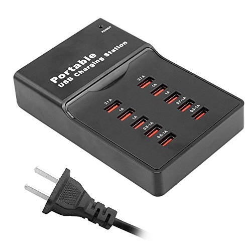 0702756603374 - EPTEAM 10-PORT FAMILY-SIZED DESKTOP USB RAPID CHARGER WITH AUTO DETECT TECHNOLOGY FOR IPHONE 6 5S 5C 5, IPAD AIR MINI, GALAXY S5 S4, NOTE 3 2, THE NEW HTC ONE (M8), NEXUS ETC.