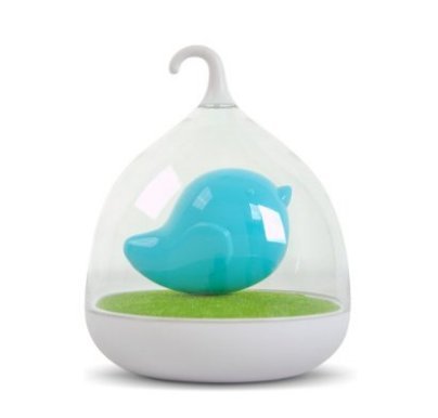 0702756910298 - CREATIVE LOVELY BIRDCAGE LED RECHARGEABLE TOUCH DIMMER NIGHT LIGHT FOUR COLORS（BLUE）