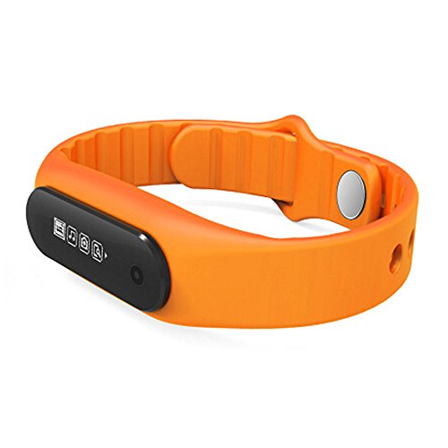 0702795093969 - E06 BRECELET SMARTWATCH SMART BAND E06 WRISTBAND SPORT WATERPROOF MUSIC PLAYING CONTROL FOR ANDROID AND IOS ORANGE