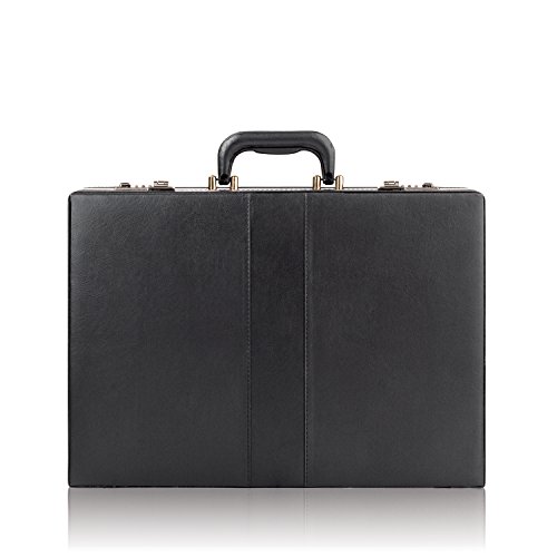 0702803942685 - SOLO PREMIUM LEATHER-LIKE ATTACHÉ, HARD-SIDED WITH COMBINATION LOCKS, BLACK, K85