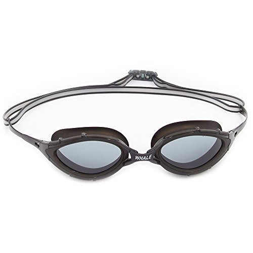 0702865407092 - WHALE LONG LASTING ANTI-FOG SWIMMING GOGGLES WITH 3 SIZES NOSE BRIDGES FOR ADULTS SUIT FOR BOTH INDOOR POOL AND OUTDOOR