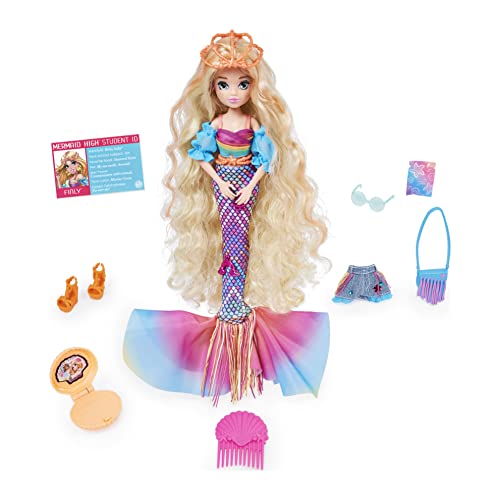 0702872613714 - MERMAID HIGH, FINLY DELUXE MERMAID DOLL & ACCESSORIES WITH REMOVABLE TAIL, DOLL CLOTHES AND FASHION ACCESSORIES, KIDS TOYS FOR GIRLS AGES 4 AND UP