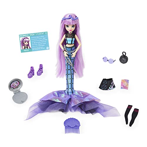 0702872686022 - MERMAID HIGH, MARI DELUXE MERMAID DOLL & ACCESSORIES WITH REMOVABLE TAIL, DOLL CLOTHES AND FASHION ACCESSORIES, KIDS TOYS FOR GIRLS AGES 4 AND UP