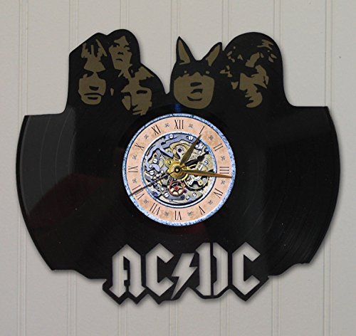 0703062575454 - AC/DC LASER CUT VINYL LP RECORD WALL CLOCK FREE SHIPPING