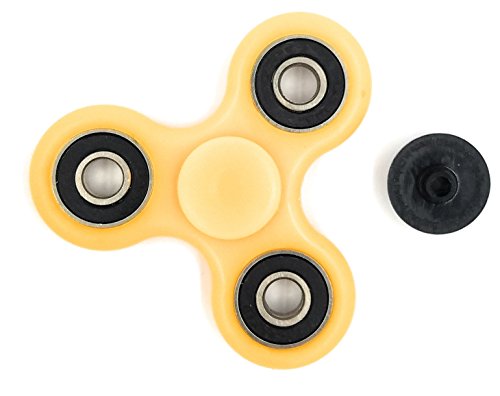 0703168298585 - TRI STAR SPINNER WITH CONNECTOR IN YELLOW